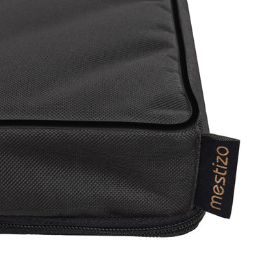 Mestizo Vigo Standard Colchoneta para Perro Cama para Perro Colchoneta Sofá para Mascotas Fondo Antideslizante Tejido de Poliéster Cordura Impermeable (Negro/Negro, 65x50x5cm)