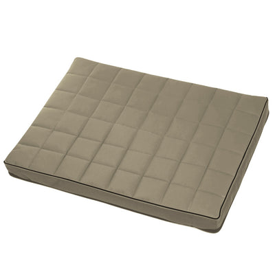 Mestizo Vigo Checked Cama Colchón para Perro Gato, Colchoneta para Mascotas con Funda Extraible, Color beige, 65x50 cm, MVCH-5-BEI-B-S