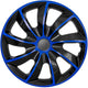 Tampão universal 15" NRM Quad Bicolor preto/azul 1 unid.