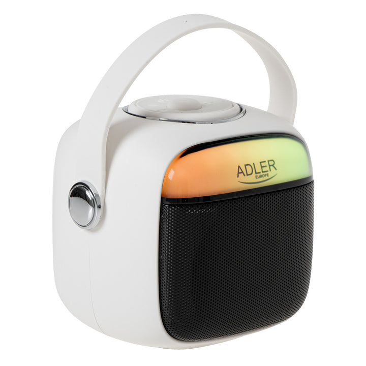 Coluna de som sem fios para karaoke Adler AD 1199 W com microfone e Bluetooth