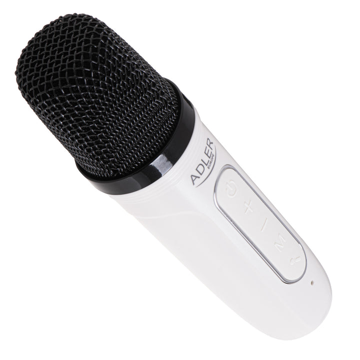 Coluna de som sem fios para karaoke Adler AD 1199 W com microfone e Bluetooth