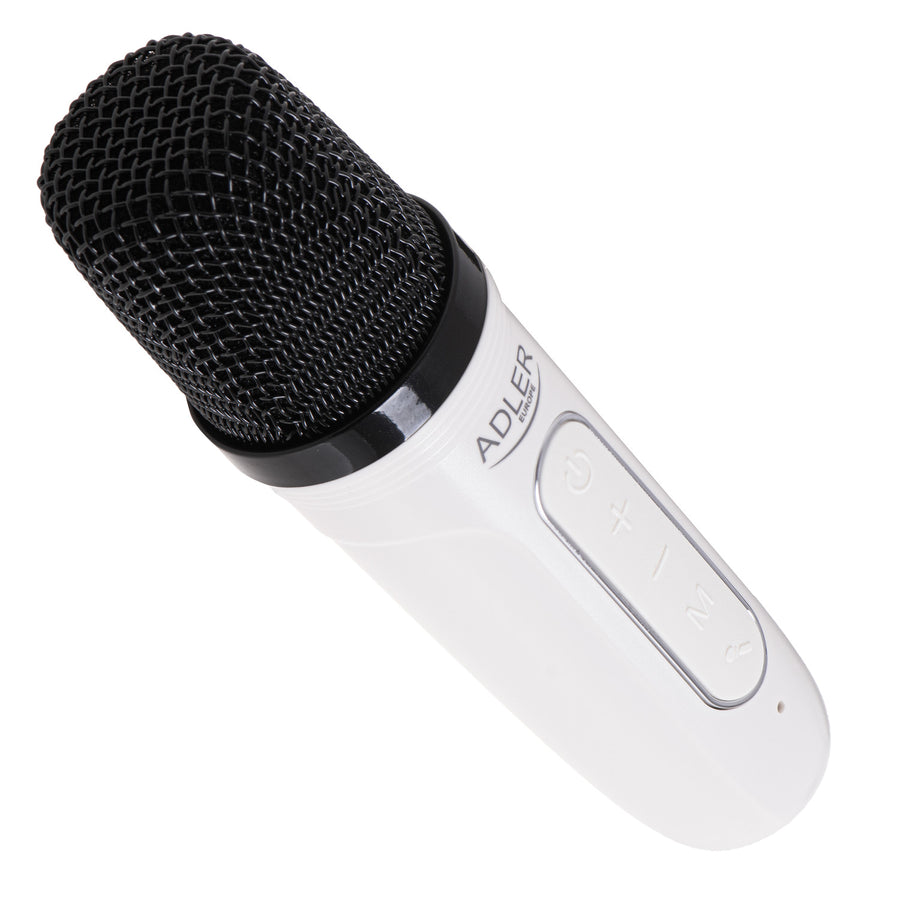 Coluna de som sem fios para karaoke Adler AD 1199 W com microfone e Bluetooth