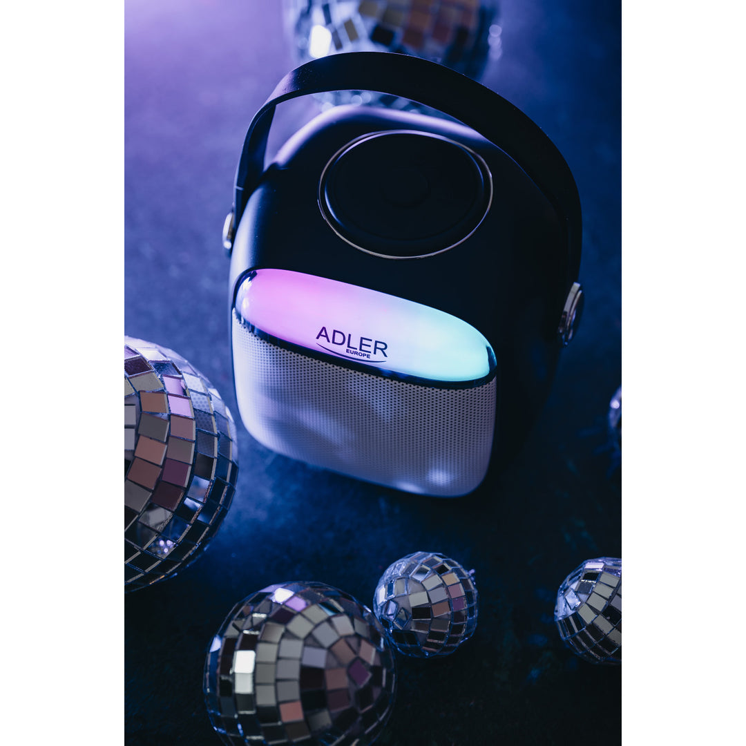 Altavoz inalámbrico Adler, con micrófono, para karaoke, Bluetooth, AD 1199 B