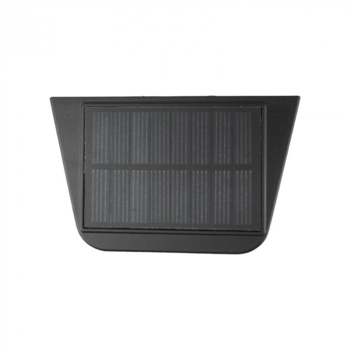 EcoLight Luminaria LED, Aplique solar, 20lm, 4000K, IP64, Color negro, SOE-2