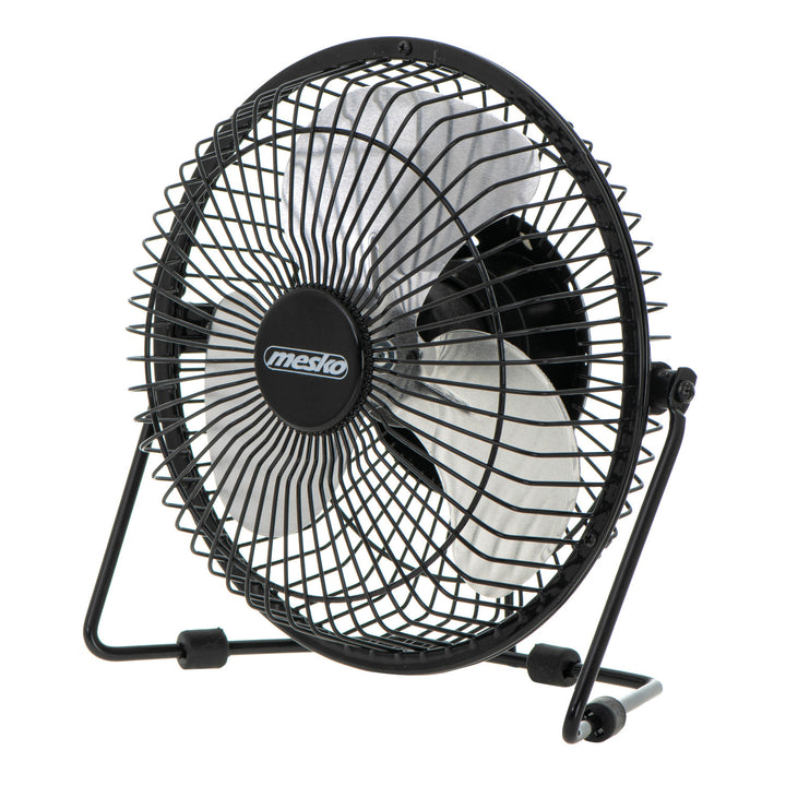Ventilador de sobremesa Mesko, diámetro de 15 cm, alimentación por USB, oscilación vertical, MS 7322