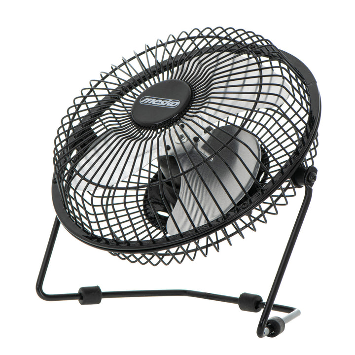 Ventilador de sobremesa Mesko, diámetro de 15 cm, alimentación por USB, oscilación vertical, MS 7322