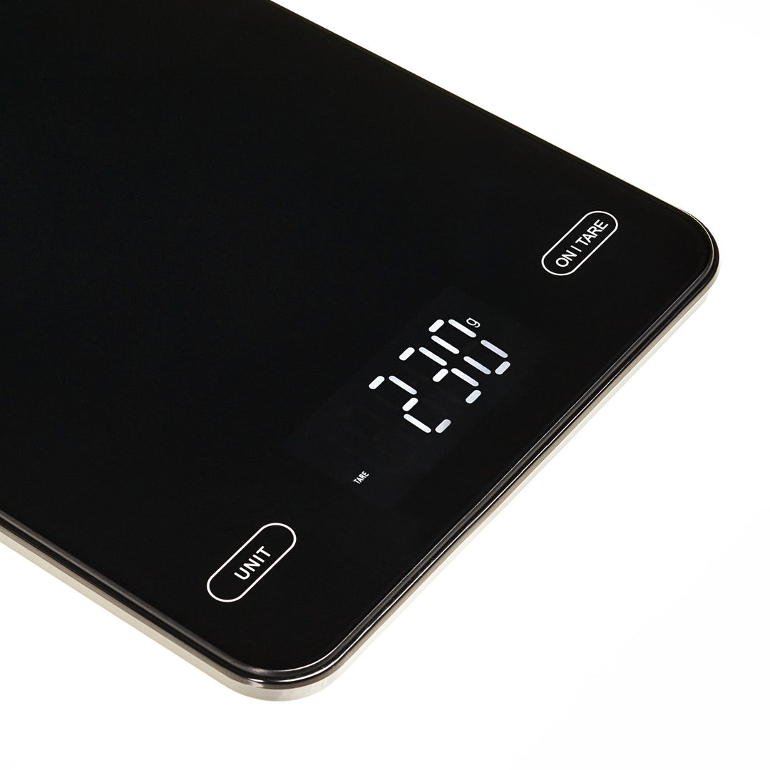 Báscula de cocina, Adler, negra, 10 kg, recargable por USB, AD 3177