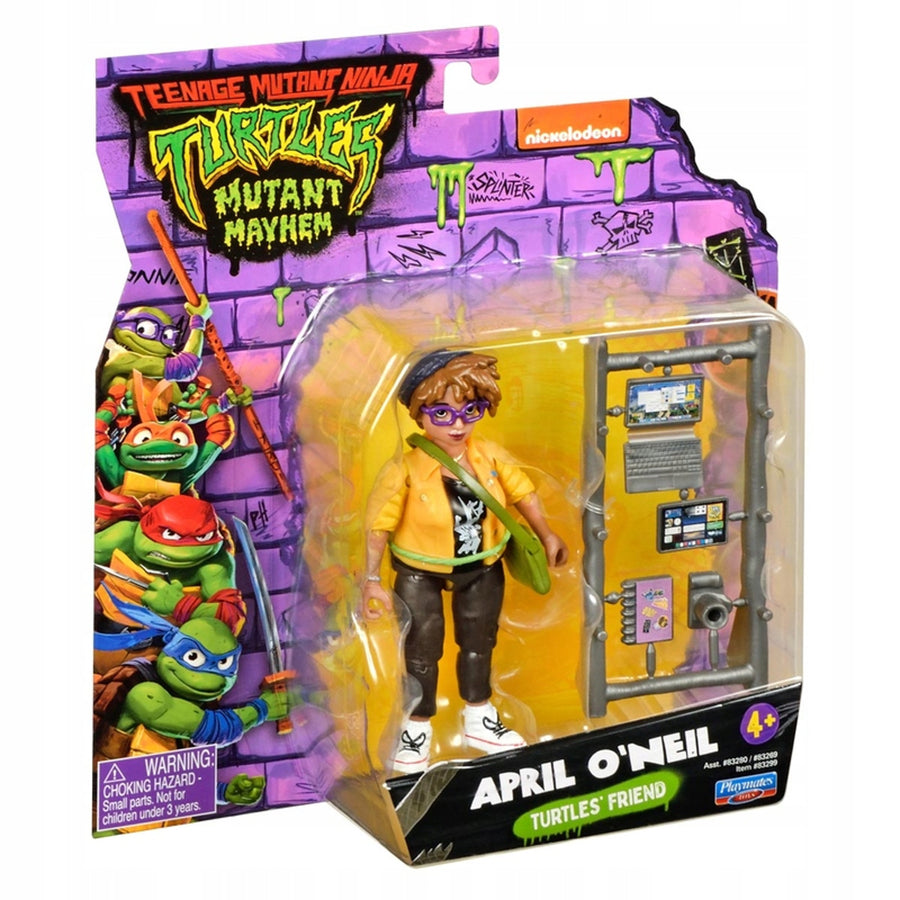 Boneca Guerreiro das Tartarugas Ninja April O'Neil com acessórios