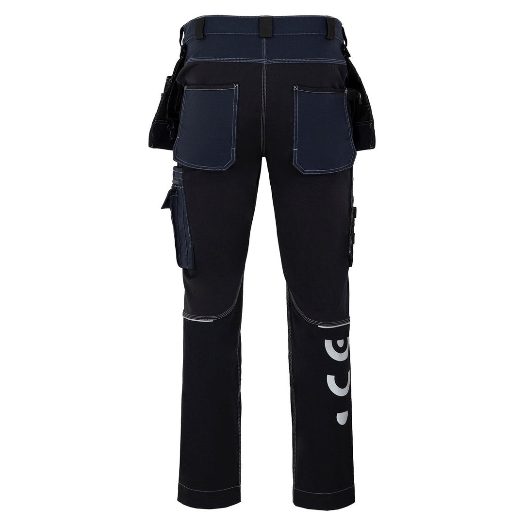 Avacore Avaflex Pantalón de Cintura, Stretch, Cordura, Color Negro / Azul Marino, Talla 46