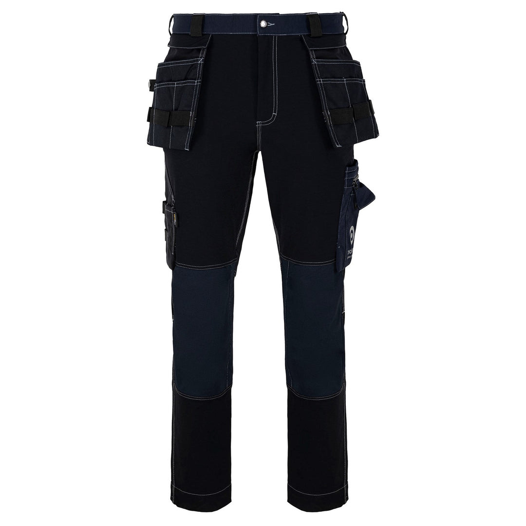 Avacore Avaflex Pantalón de Cintura, Stretch, Cordura, Color Negro / Azul Marino, Talla 46