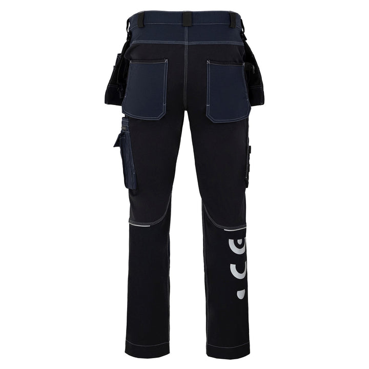 Avacore Avaflex Pantalón de Cintura, Stretch, Cordura, Color Negro / Azul Marino, Talla 50