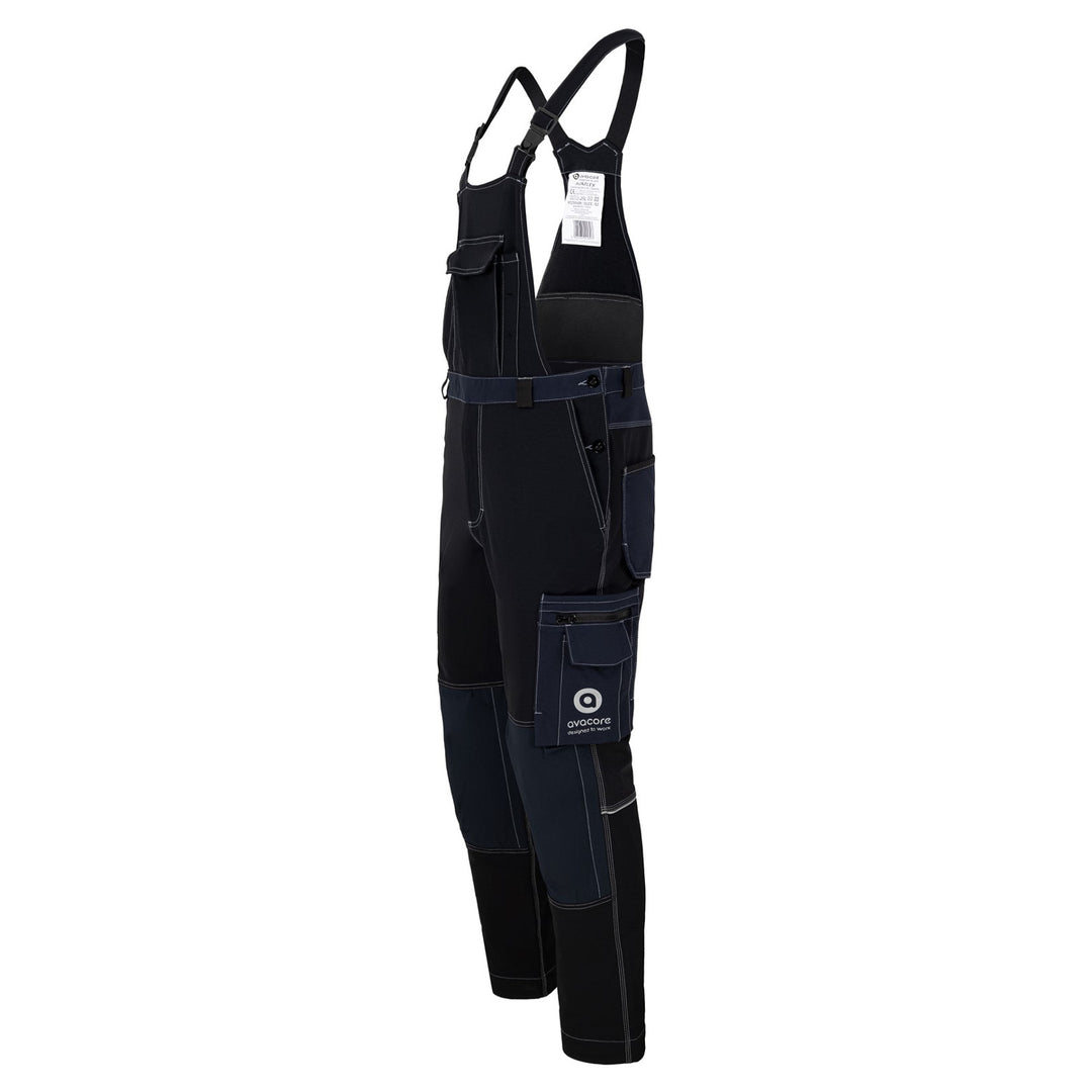 Avacore Avaflex Peto de Trabajo con Bolsillos, Stretch, Cordura, Color Negro / Azul Marino, Talla 46