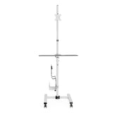 Carrinho de suporte profissional Maclean MC-793, posto de trabalho móvel com rodas, máx. 17"-32", máx. 20 kg