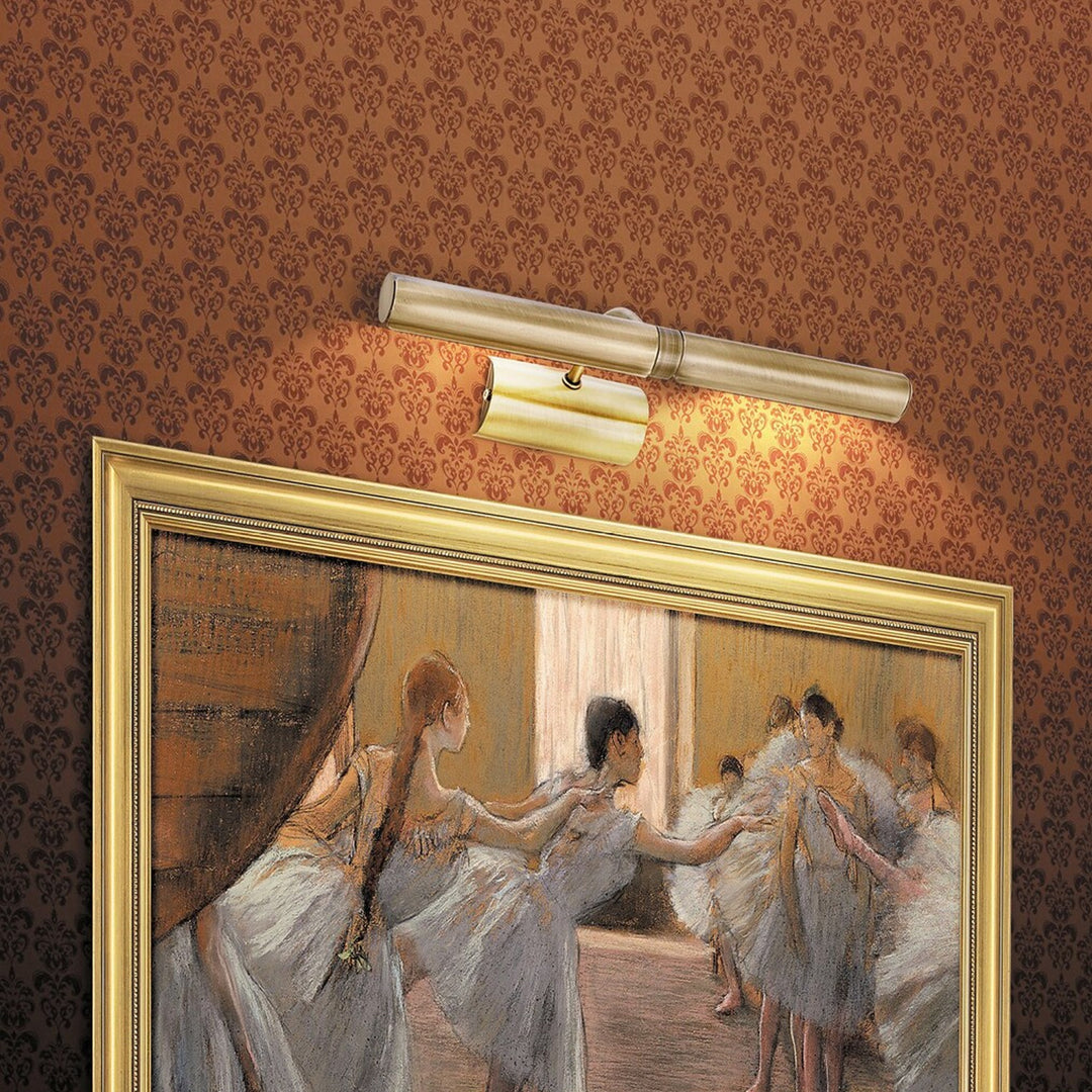 Rabalux Aplique para luz de cuadro, 2xE14, Color marrón, Luz de cuadro