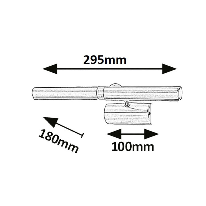 Rabalux Aplique para luz de cuadro, 2xG9, Cromo satinado, Luz de cuadro