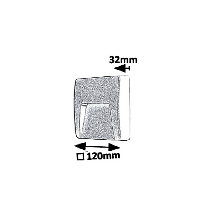 Rabalux Aplique de exterior, IP65, LED 3W, Color antracita, Trento