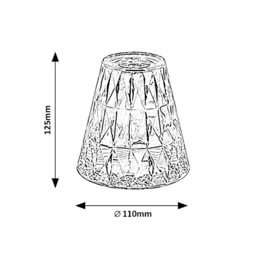 Rabaux Lámpara de mesa decorativa, 2W LED, RGB, Siggy