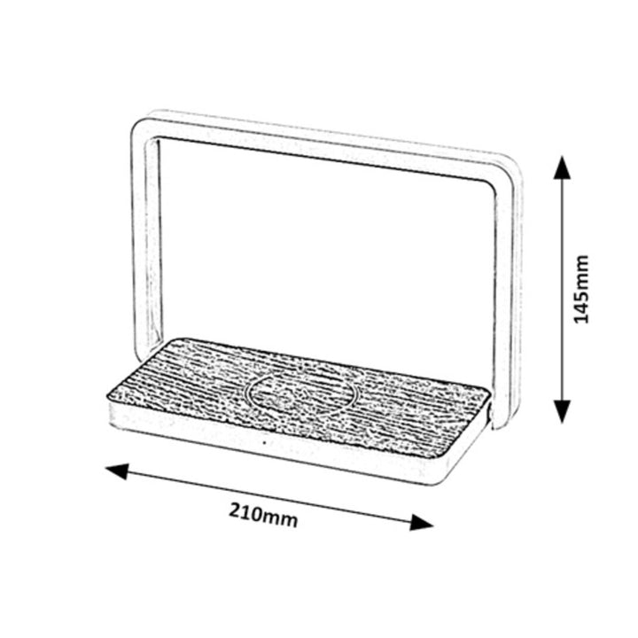 Rabalux Lámpara de Escritorio con Cargador Inductivo QI, 4W LED, Buldus