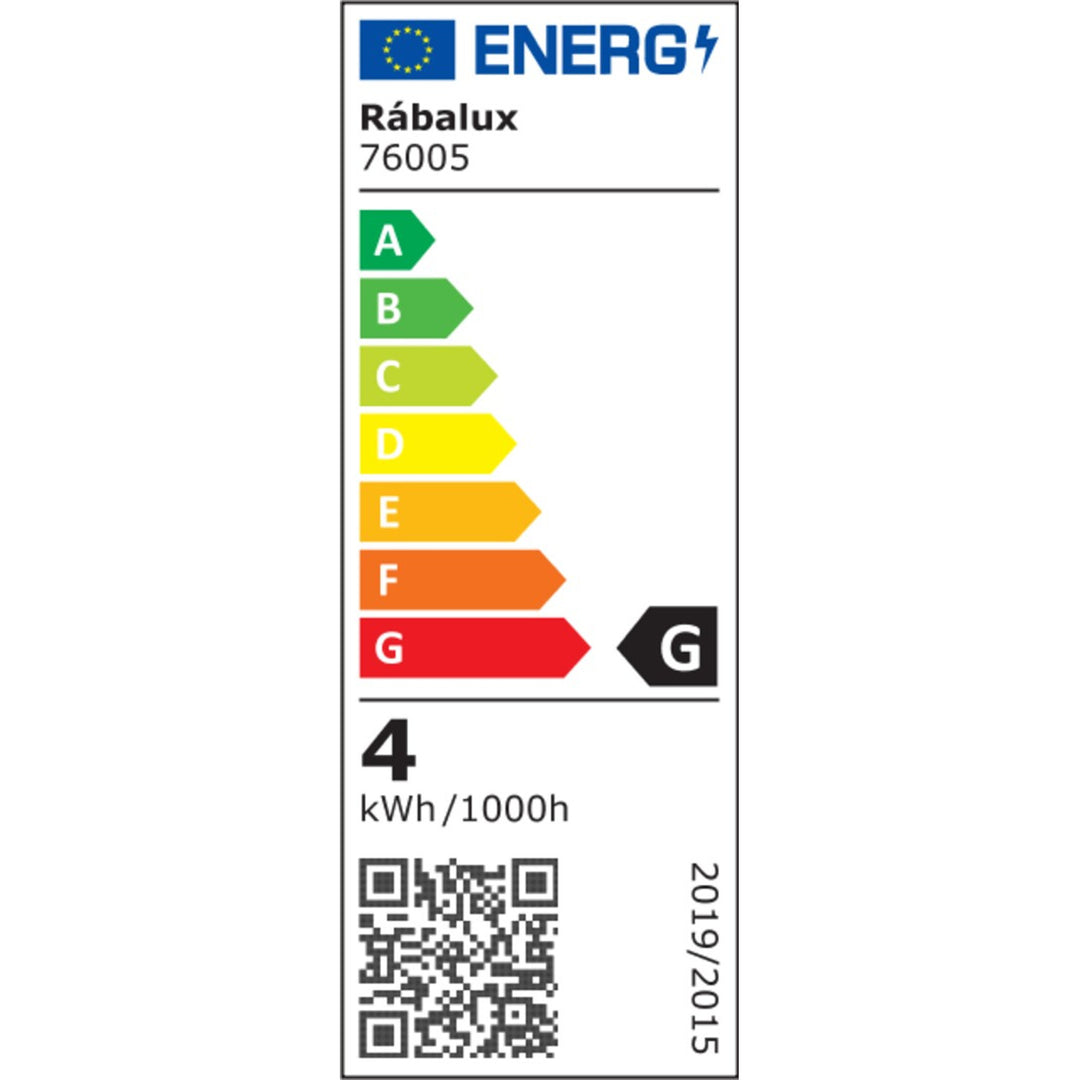 Rabalux Lámpara de Escritorio con Cargador Inductivo QI, 4W LED, Buldus