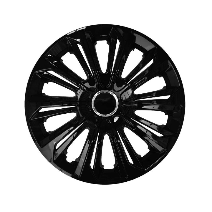 Tapacubos universal 15'' NRM Fuerte lacado negro 1 pieza