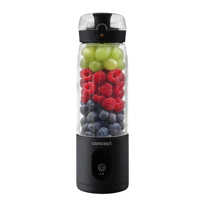 Concept Batidora personal, 600 ml, recargable Li-Ion, Color negro, FitMaker SM4001