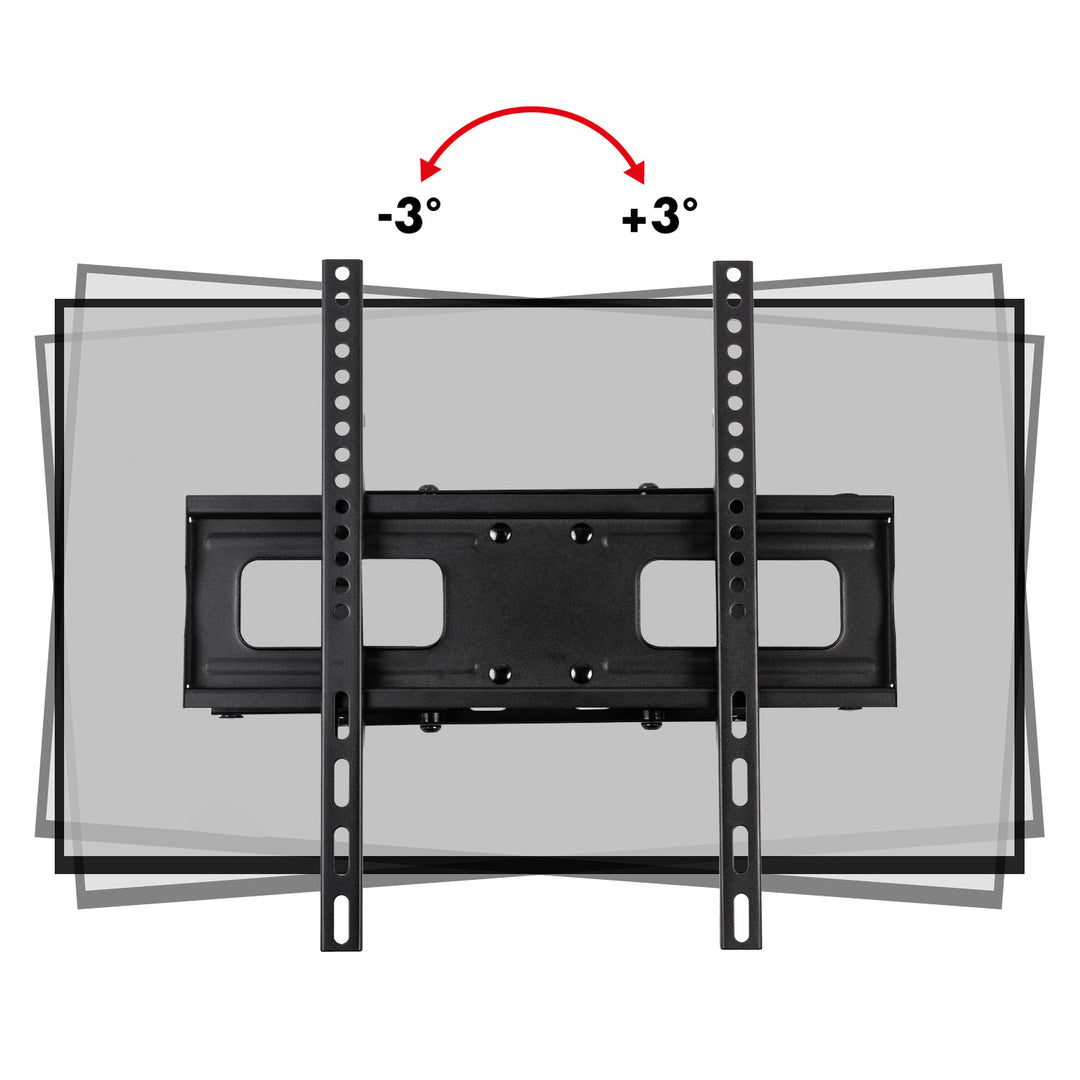Suporte para TV Maclean, Max VESA 400x400, 32-75", 50 kg, ajuste de ângulo horizontal e vertical, perfil de 80-380 mm, preto, MC-788
