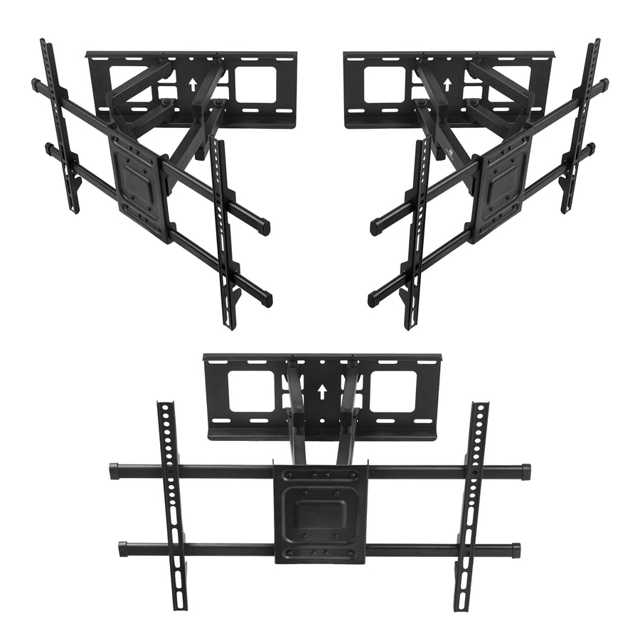 Suporte TV Maclean, Max VESA 600x400, 32-85", 60 kg, Ajuste de ângulo horizontal e vertical, Perfil 65-390 mm, Preto, MC-789