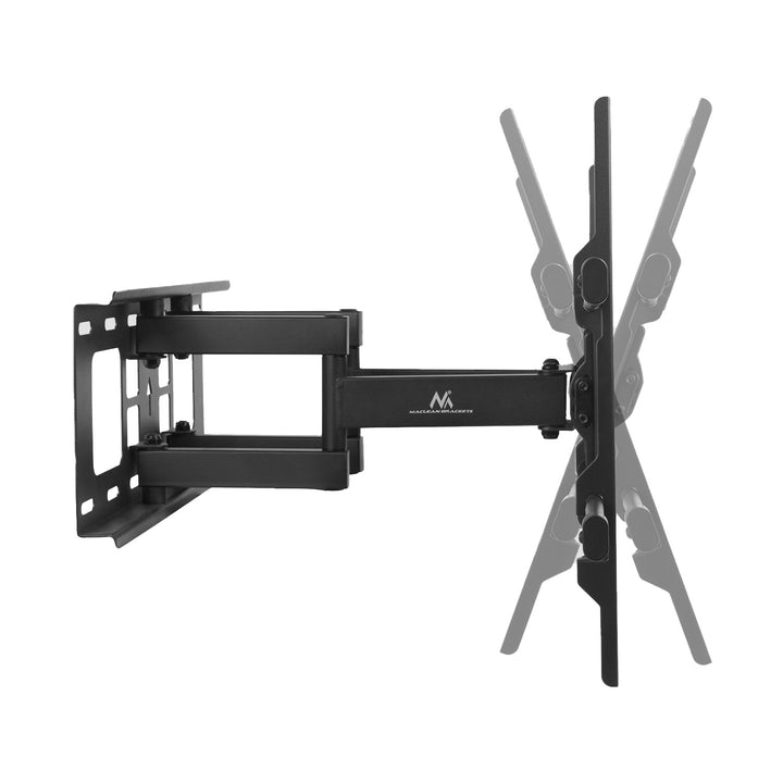 Suporte TV Maclean, Max VESA 600x400, 32-85", 60 kg, Ajuste de ângulo horizontal e vertical, Perfil 65-390 mm, Preto, MC-789