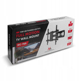Suporte TV Maclean, Max VESA 600x400, 32-85", 60 kg, Ajuste de ângulo horizontal e vertical, Perfil 65-390 mm, Preto, MC-789