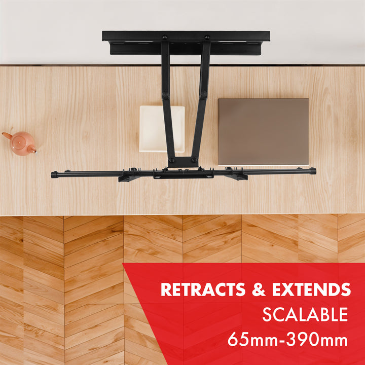 Suporte TV Maclean, Max VESA 600x400, 32-85", 60 kg, Ajuste de ângulo horizontal e vertical, Perfil 65-390 mm, Preto, MC-789