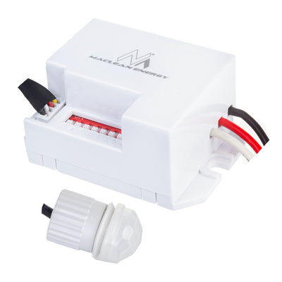 Detetor de movimento PIR Maclean, com sensor externo, 12-24 V DC, 360°, MCE32 V