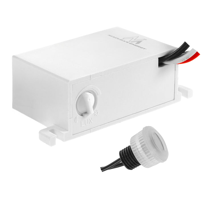 Sensor crepuscular Maclean, con sonda externa, 12-24 V CC MCE34 V