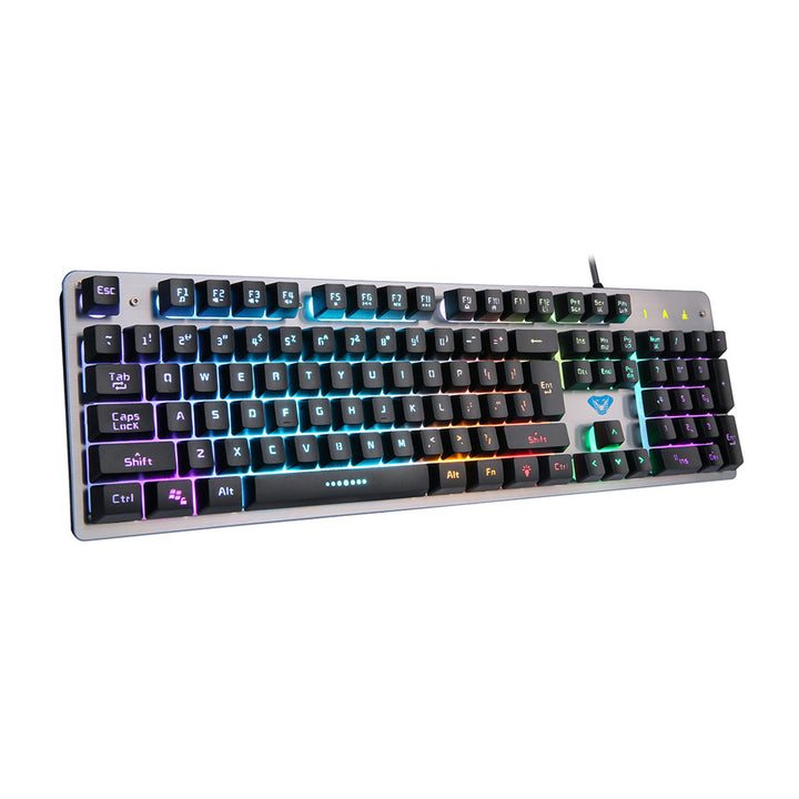 Media-Tech teclado para juegos, teclado de membrana, retroiluminado, USB, MT1257