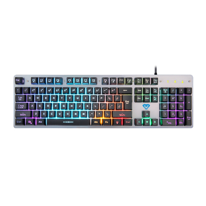 Media-Tech teclado para juegos, teclado de membrana, retroiluminado, USB, MT1257