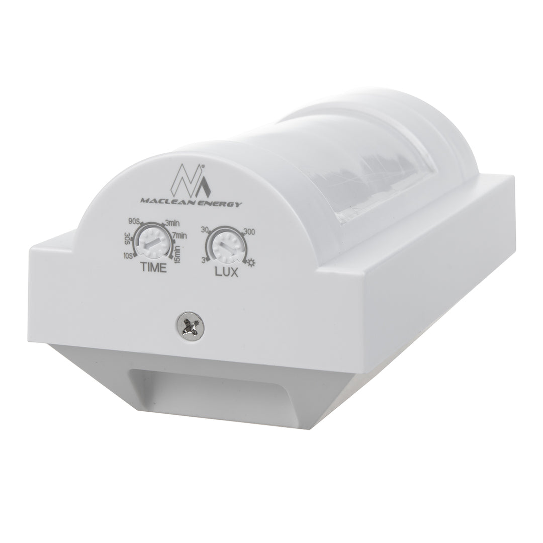 Detector de movimiento infrarrojo PIR para exteriores Maclean, inmune a mascotas, máx.1200W, IP65, MCE385 W, 4 piezas