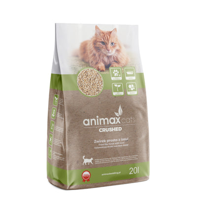 Cama aglomerante, clássica, triturada, 20 litros, Animax