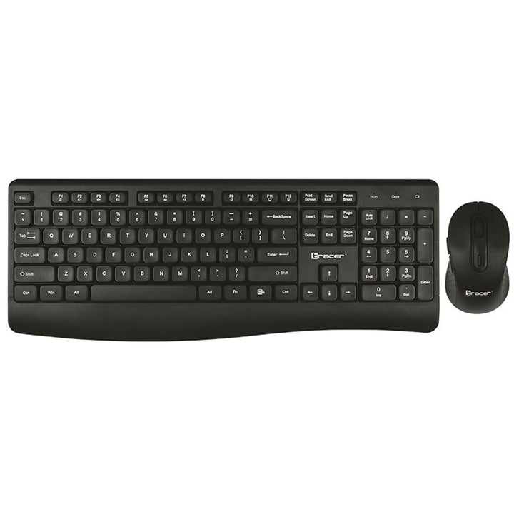 Tracer Juego de teclado + ratón, inalámbrico, sensor óptico, teclado de membrana, BARTIX II RF NANO