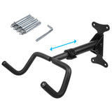 Suporte de parede horizontal para bicicleta Maclean MC-431, aço, carga máxima de 30 kg, 2 unid.
