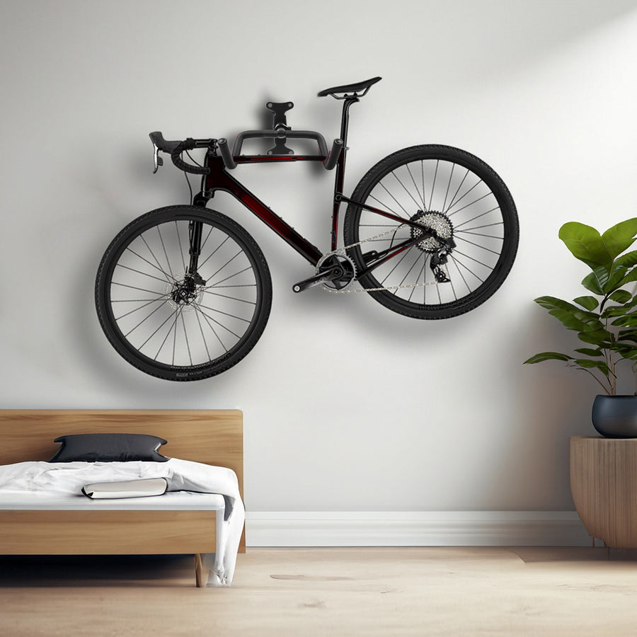 Suporte de parede horizontal para bicicleta Maclean MC-431, aço, carga máxima de 30 kg, 2 unid.