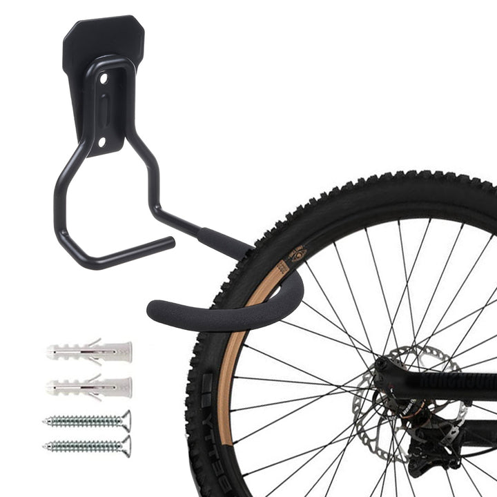 Soporte de pared para bicicletas Maclean, vertical, acero, carga máx. 20 kg, MC-433, 2 piezas