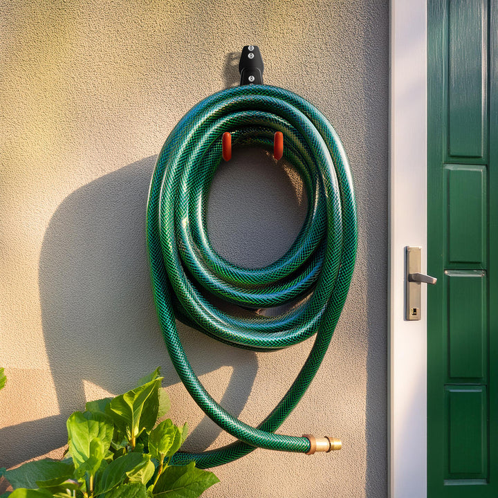 Suporte de parede Maclean Garage para pneus, ferramentas de jardim, escadas, mangueiras, bicicletas, carga máxima de 25 kg, MC-444, pacote de 2