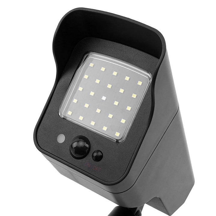 Maclean Cámara solar simulada, LED intermitente, Sensor de movimiento, Iluminación LED, Pegatina gratuita, 4 piezas, SOL1803S