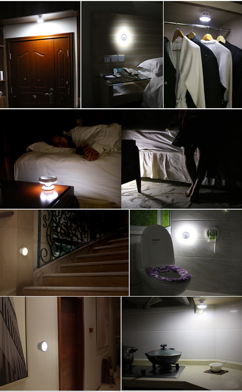 Luz de sensor de movimento LED Maclean, íman, retroiluminação, modos de luz: contínua, sensor PIR, 3xAA, MCE223, pacote de 2