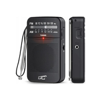LEGA radio de bolsillo LXLTC2029C con AM/FM/AUX a pilas LTC