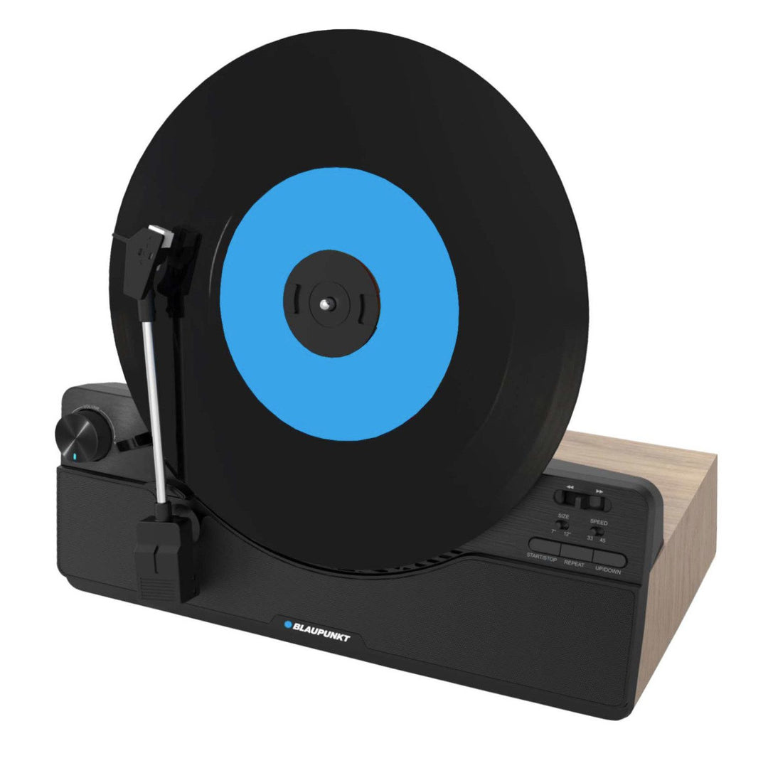 Gira-discos vertical Blaupunkt, Bluetooth, 2x5W RMS, preto, VT100BK