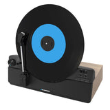 Gira-discos vertical Blaupunkt, Bluetooth, 2x5W RMS, preto, VT100BK