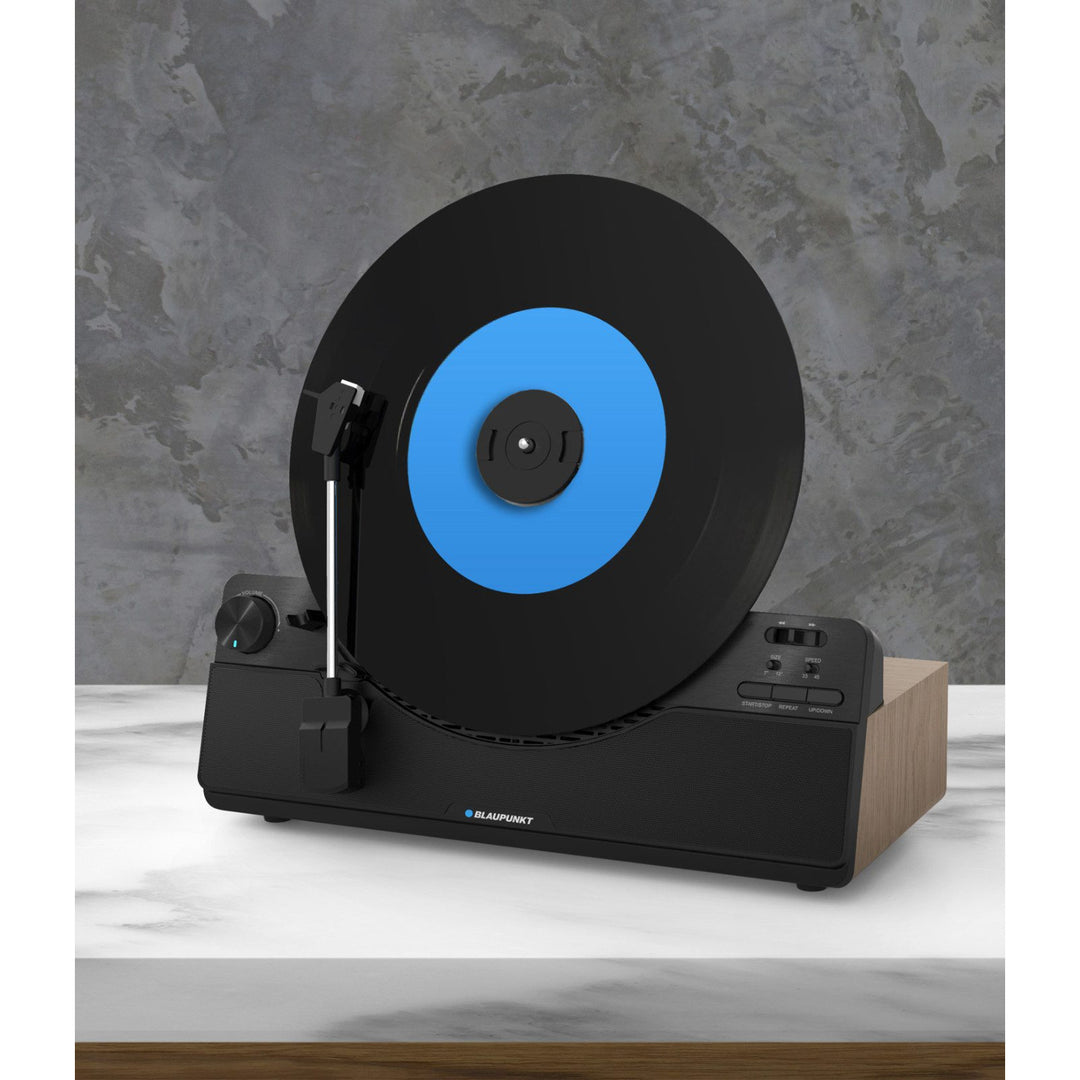 Gira-discos vertical Blaupunkt, Bluetooth, 2x5W RMS, preto, VT100BK