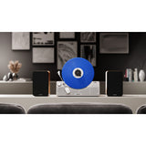Gira-discos vertical Blaupunkt, Bluetooth, 2x5W RMS, prateado, VT100SL