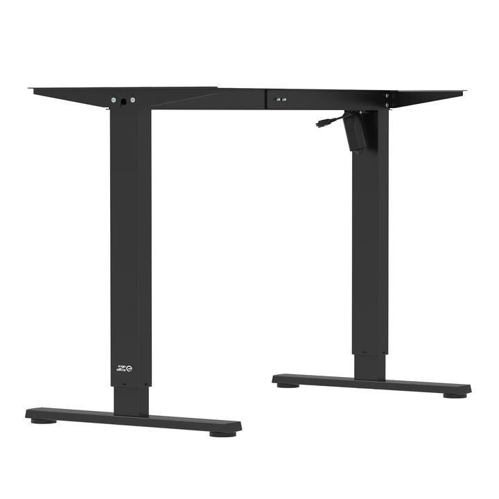 Secretária elétrica regulável em altura Ergo Office, altura máxima de 1160 mm, peso máximo de 80 kg, sem tampo, preta, ER-400 B