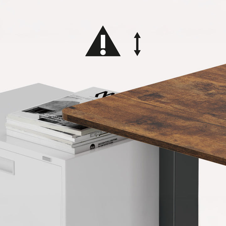 Secretária elétrica regulável em altura Ergo Office, altura máxima de 1160 mm, peso máximo de 80 kg, sem tampo, preta, ER-400 B